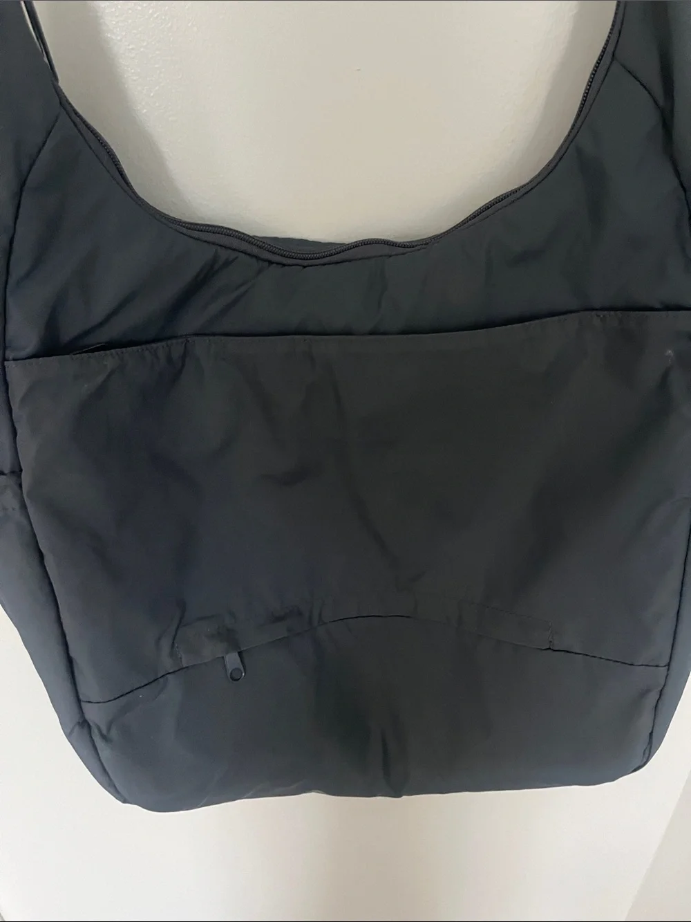 Pacsafe Black Nylon Anti-Theft Messenger Shoulder Bag